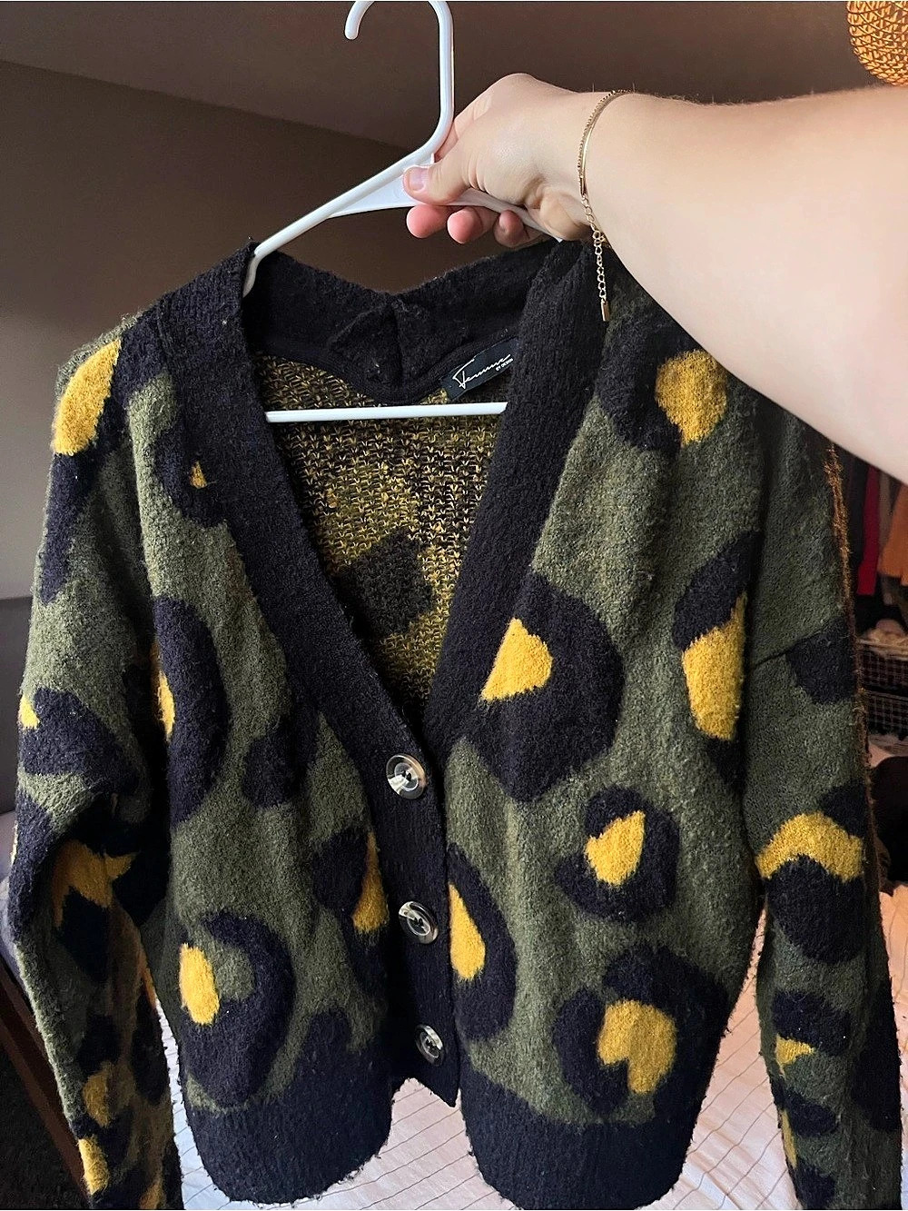 Animal Print Cardigan